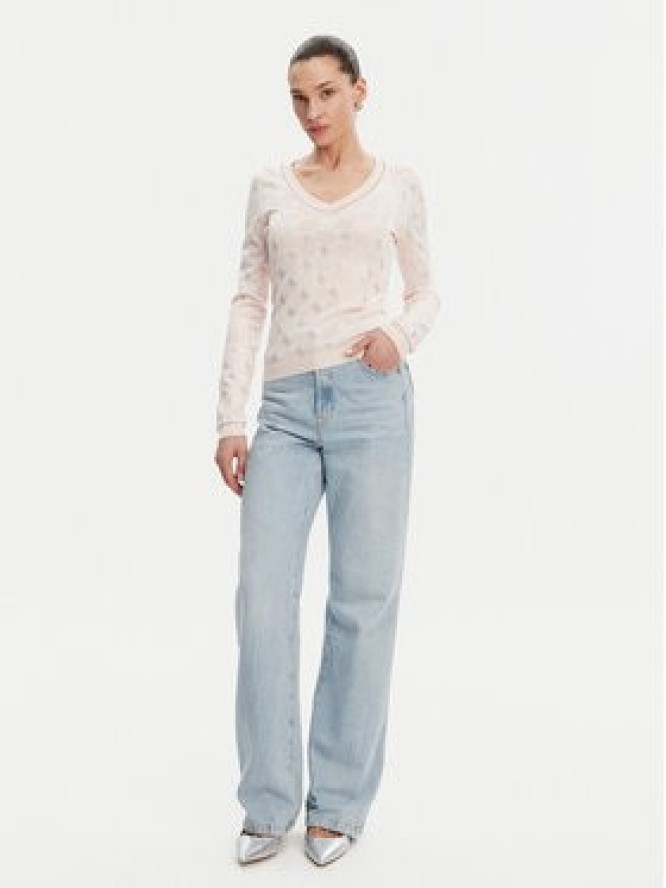 Guess Sweter W5GR07 Z3D60 Różowy Regular Fit