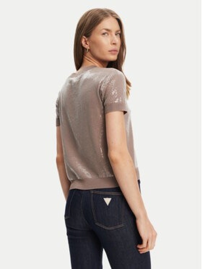 Guess Sweter W5YR21 Z3E70 Brązowy Regular Fit