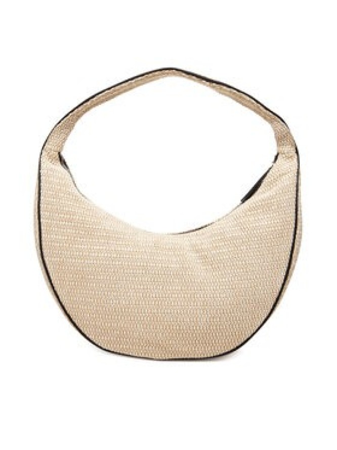 Calvin Klein Torebka Pinched Raffia Large Shoulder Ba LV04F3060G Beżowy