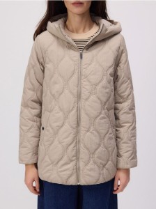 Pikowana kurtka oversize - oliwkowy