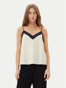 Vero Moda Top Denise 10329790 Beżowy Regular Fit