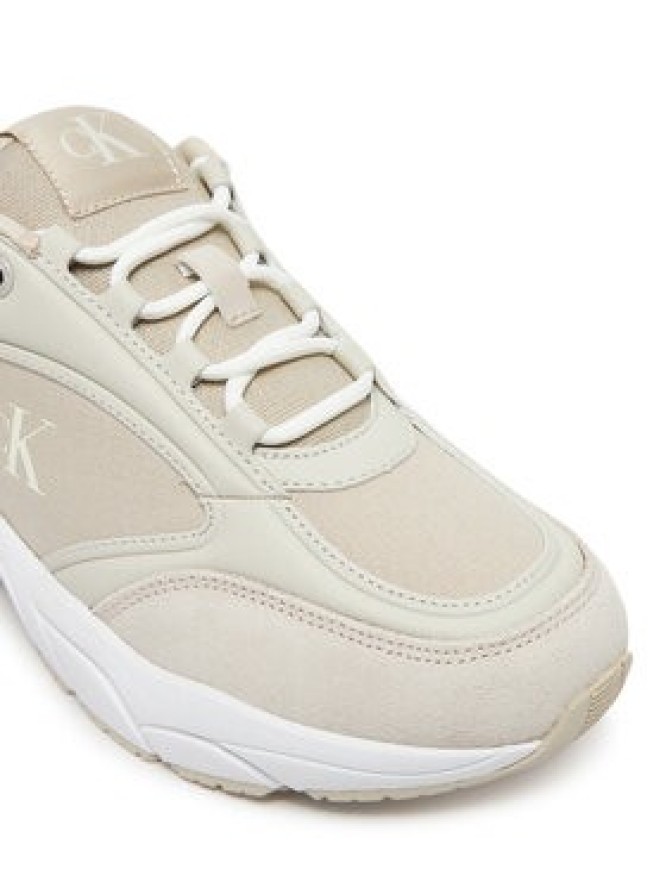 Calvin Klein Jeans Sneakersy Retro Tennis Mg Mix YW0YW01743 Beżowy