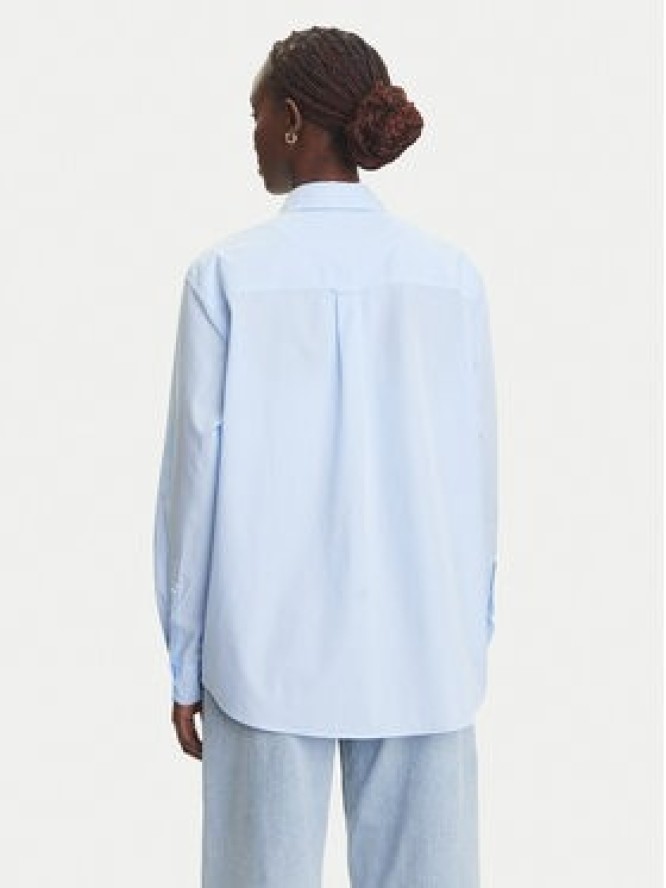 Tommy Jeans Koszula Micro Gingham DW0DW20987 Niebieski Relaxed Fit