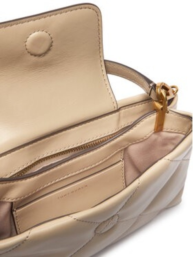 Tory Burch Torebka Kira Diamond Quilt East-West Top Handle 174999 Beżowy