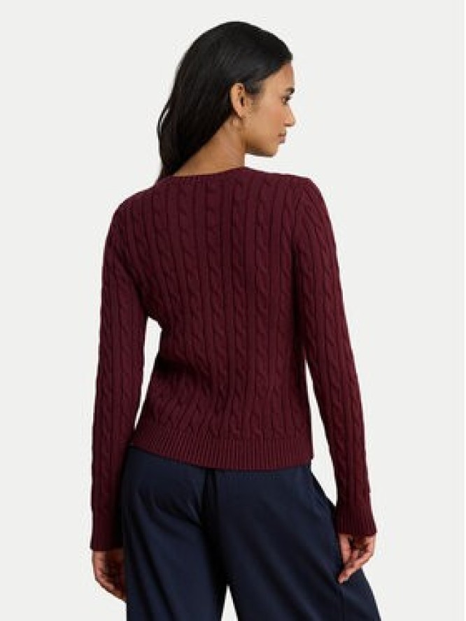 LAUREN RALPH LAUREN Kardigan 200932225014 Bordowy Regular Fit
