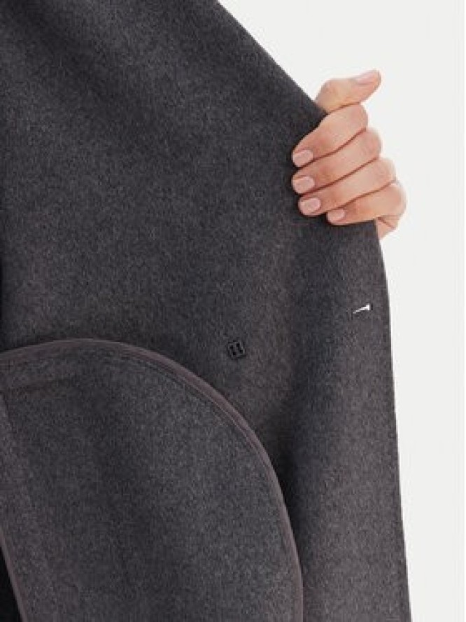 ViCOLO Płaszcz wełniany TF0003 Szary Regular Fit