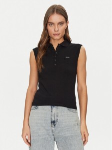 Guess Jeans Polo W5GP24 KCYR1 Czarny Regular Fit