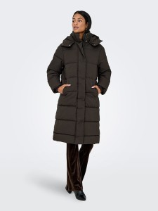 JDY Płaszcz zimowy "Maja" w kolorze brązowym rozmiar: L