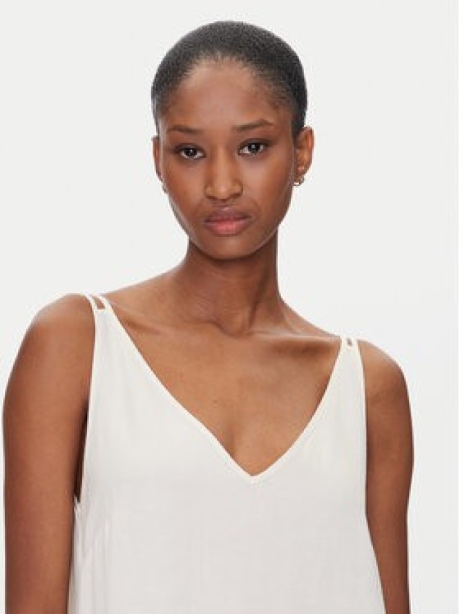 ViCOLO Sukienka letnia TD0758 Écru Regular Fit