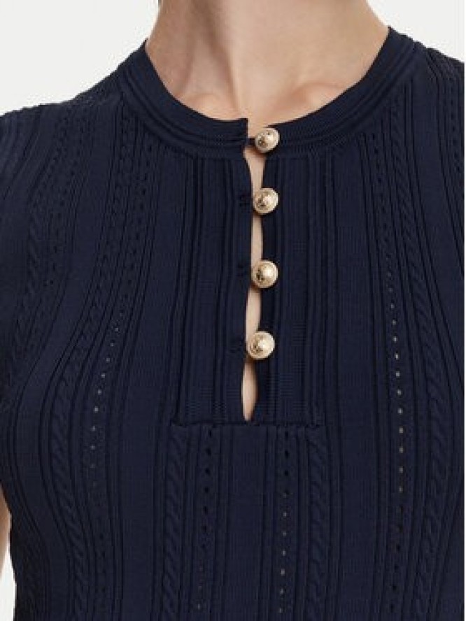 Guess Bluzka W6YR24 Z0970 Granatowy Regular Fit
