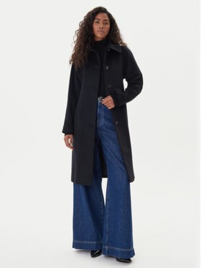 LAUREN RALPH LAUREN Płaszcz wełniany 297P04140001 Czarny Regular Fit