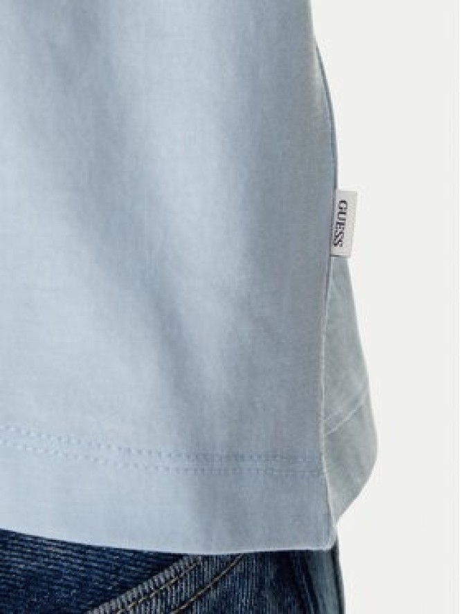 Guess Jeans T-Shirt W4YI73 K8HM0 Błękitny Regular Fit