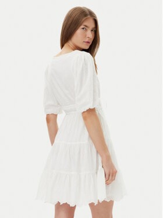 Pepe Jeans Sukienka letnia Day PL953694 Biały Regular Fit