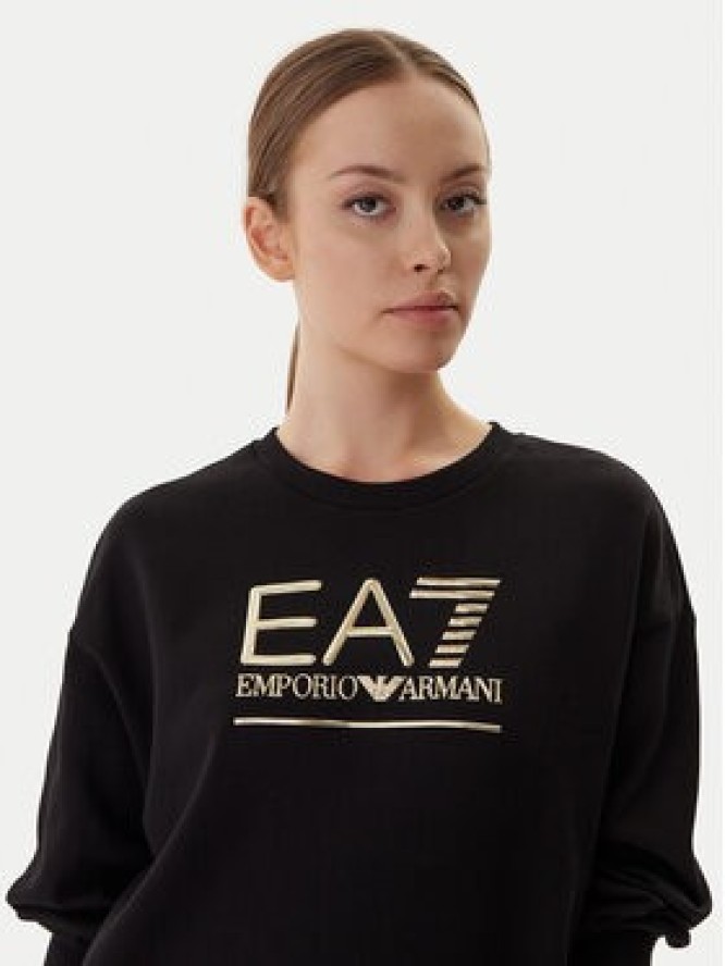 EA7 Emporio Armani Bluza 7W000416 AF12473 MC021 Czarny Relaxed Fit