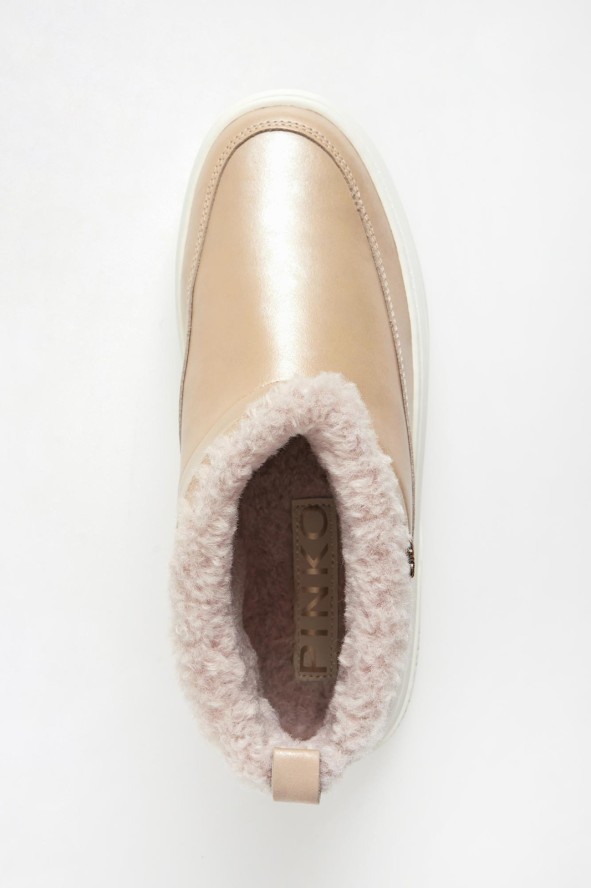 Śniegowce damskie skórzane Yoko 22 PINKO