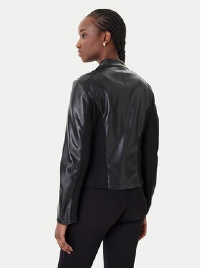 Rinascimento Kurtka z imitacji skóry CFC0124661003 Czarny Regular Fit