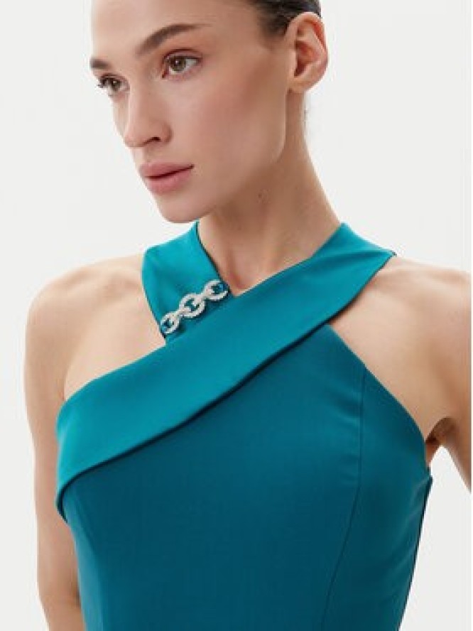 Rinascimento Sukienka wieczorowa CFC0019847002 Zielony Regular Fit