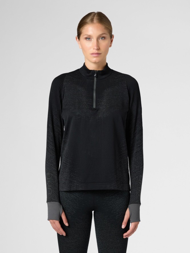 Exceleration Long-Sleeved Zip Up Running Shirt