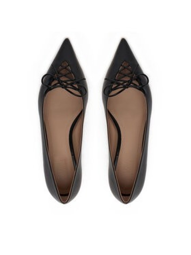MALONE SOULIERS Baleriny Hedy Flat 10-4 Czarny