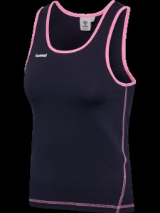 hummel Top bez rękawów z bawełny organicznej — prosty krój – NIGHT SKY