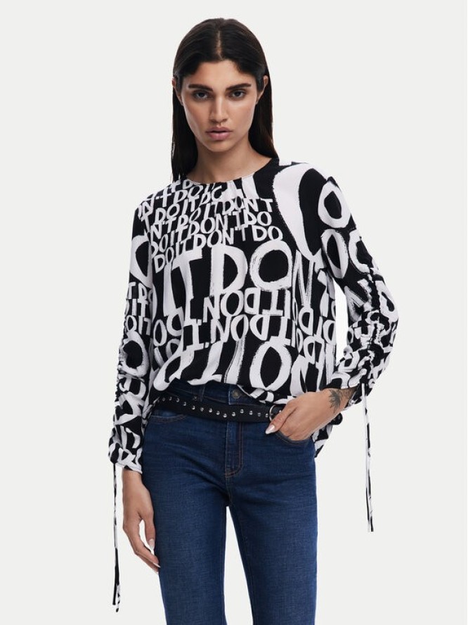 Desigual Bluzka 25SWBW04 Czarny Regular Fit