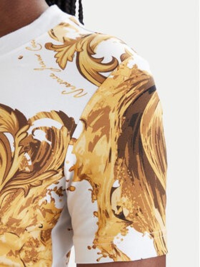 Versace Jeans Couture Sukienka codzienna 80HAO939 JS553 Biały Slim Fit