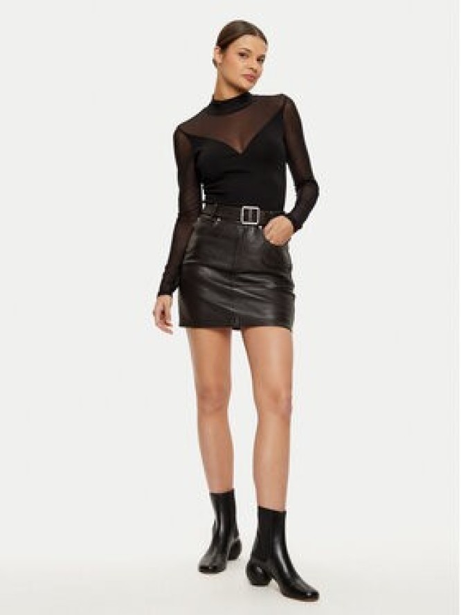 Morgan Bluzka 242-TIMARA Czarny Slim Fit