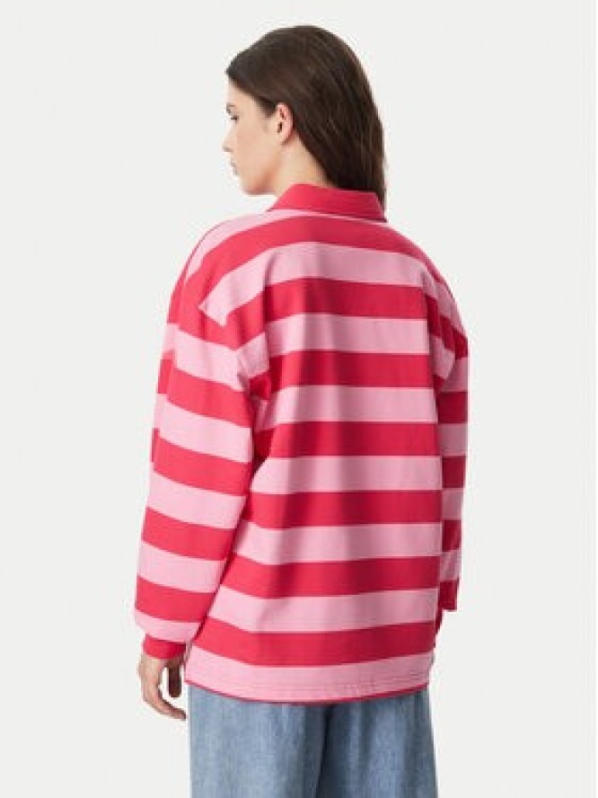 adidas Bluza Essentials Contemporary French Terry Longsleeve Polo KR3548 Różowy Regular Fit