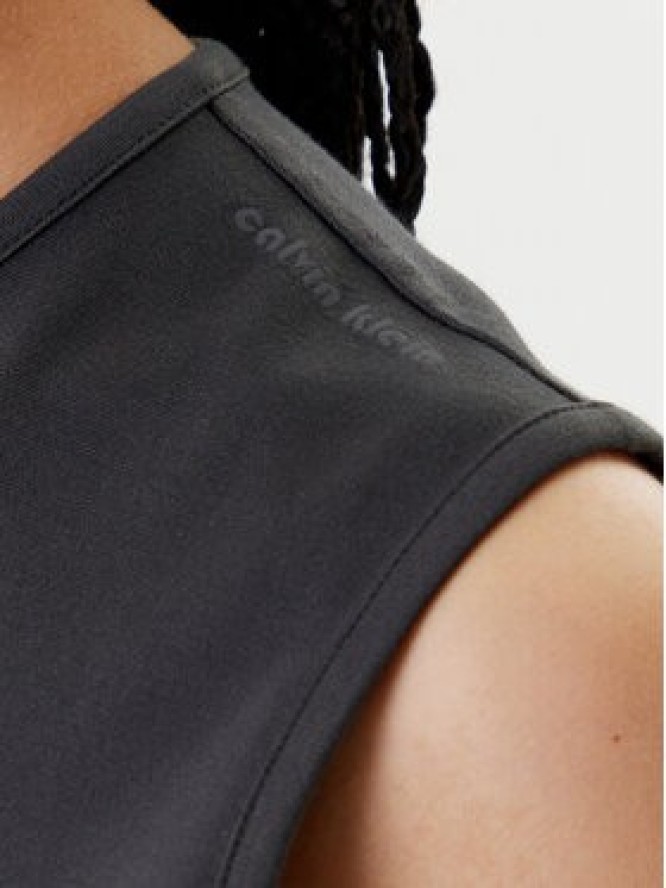 Calvin Klein Jeans Sukienka codzienna Punto Milano LV044C214G Szary Slim Fit