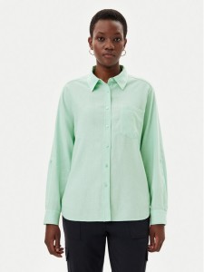 Olsen Koszula 12002119 Zielony Regular Fit