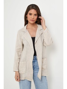 Rodier Lin Lniany blezer w kolorze beżowym rozmiar: XL/XXL