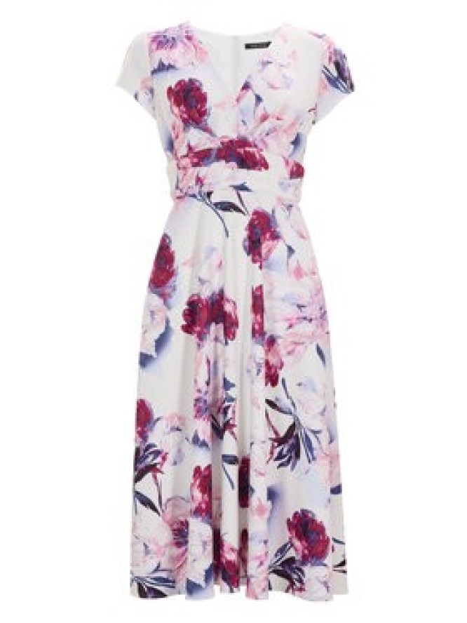 Swing Sukienka koktajlowa 5AI12700 Kolorowy Regular Fit