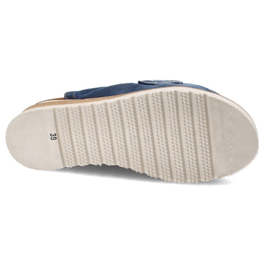 Niebieskie Sandały Artiker Modne Obuwie Damskie