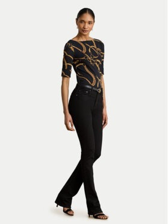LAUREN RALPH LAUREN Bluzka Judy 200P13948001 Czarny Regular Fit