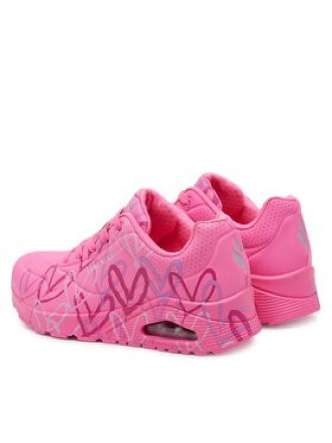 Skechers Sneakersy Uno - Spread the Love 155507/HTPK Różowy