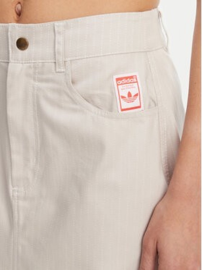 adidas Spódnica maxi Allover Print JC8854 Beżowy Regular Fit