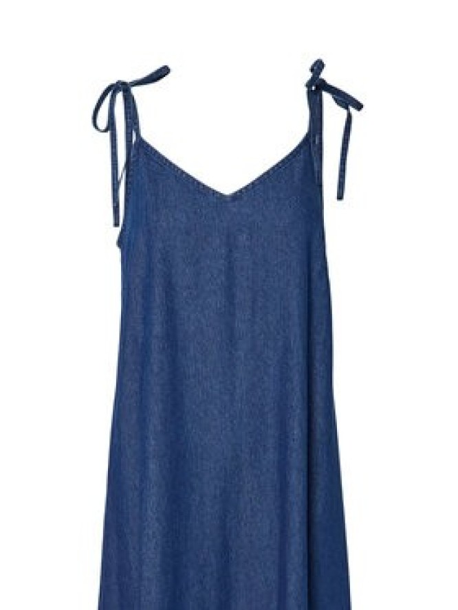 Pieces Sukienka jeansowa Tenim 17157940 Granatowy Loose Fit