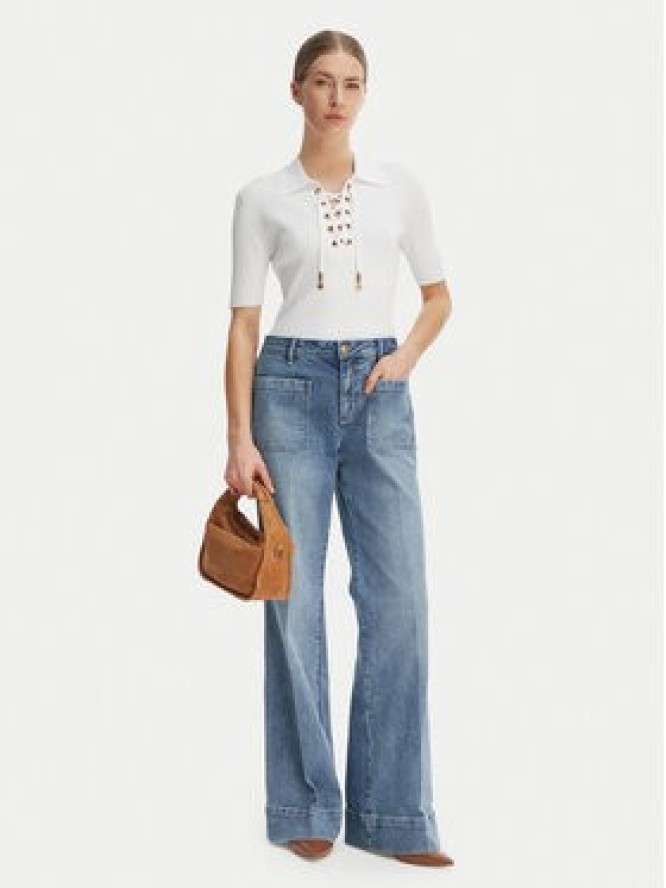 MICHAEL Michael Kors Bluzka MS661FZ5ZV Biały Slim Fit