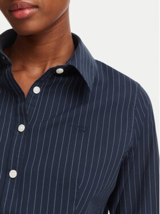 Guess Jeans Koszula W6YH11 W2835 Granatowy Slim Fit