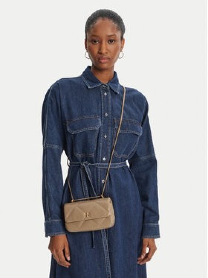 Tory Burch Torebka Mini Kira Diamond 154710 Beżowy