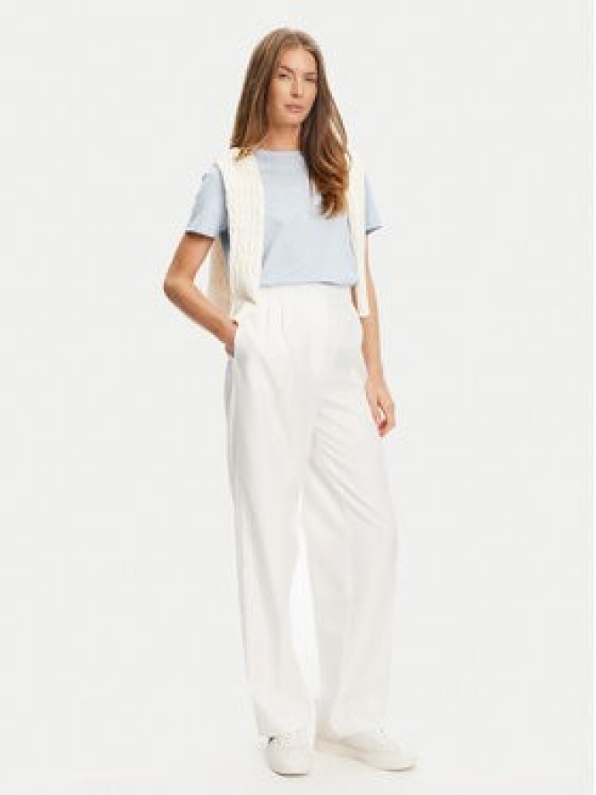 Tommy Hilfiger T-Shirt Script WW0WW45746 Błękitny Regular Fit