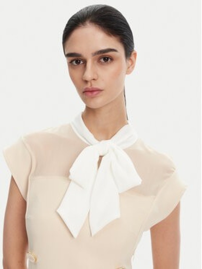 Imperial Sukienka koktajlowa AFJJJKP Écru Regular Fit