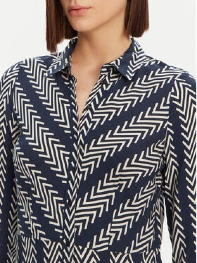 YAS Sukienka koszulowa Savanna 26022663 Granatowy Loose Fit