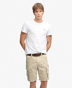 superdry Core Cargo Shorts — relaxed fit, średniej wagi twill