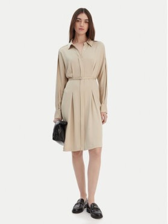 BOSS Sukienka koszulowa Dolala 50552373 Beżowy Relaxed Fit