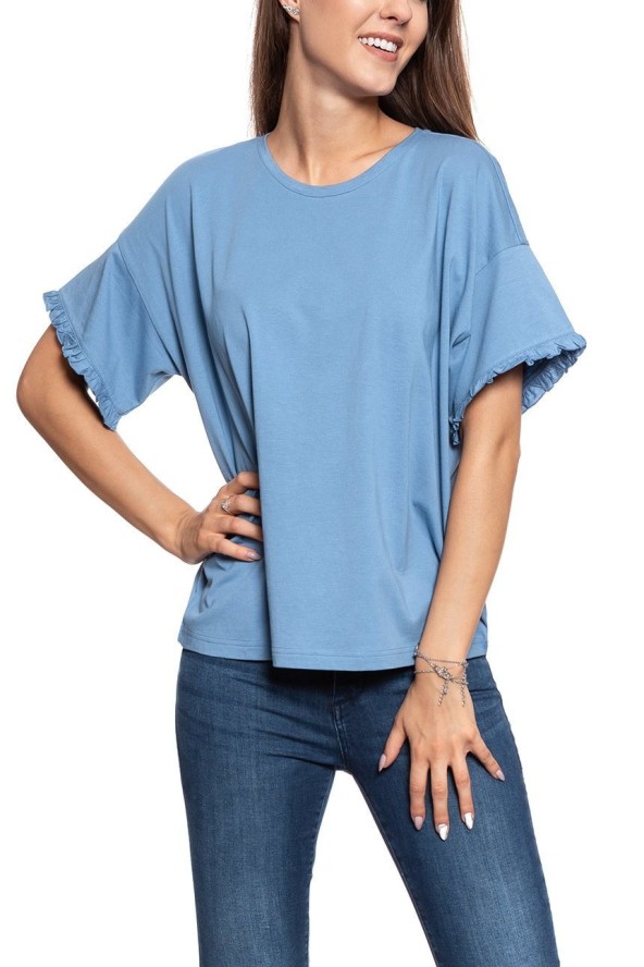 MUSTANG T SHIRT DAMSKI Alina C Ruffle 1009446 5407