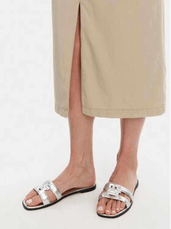 Tommy Hilfiger Spódnica midi WW0WW44726 Beżowy Regular Fit