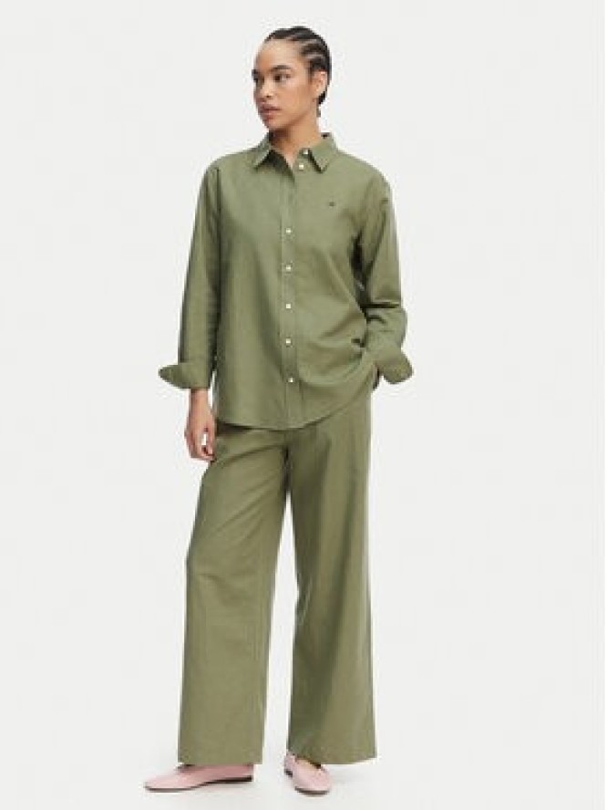 Tommy Jeans Koszula DW0DW22209 Zielony Relaxed Fit