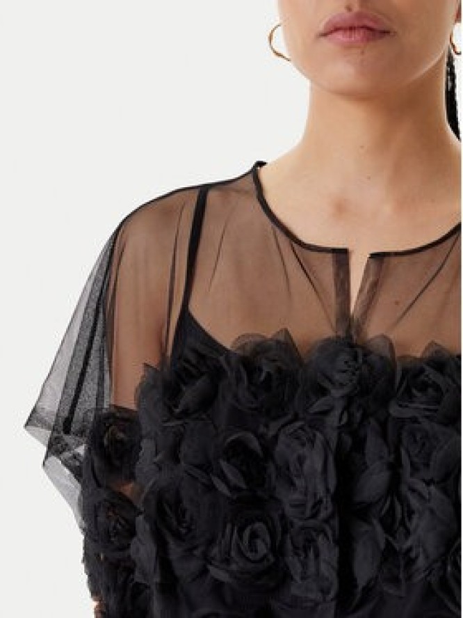 NORMA KAMALI Sukienka koktajlowa ST1253BDP31001 Czarny Loose Fit