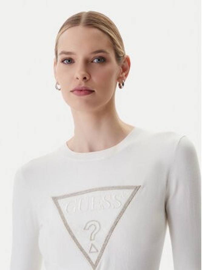 Guess Sweter W6RR49 Z2NQ2 Écru Regular Fit